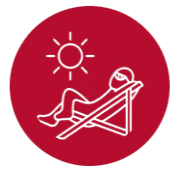 Laying in Sun Icon