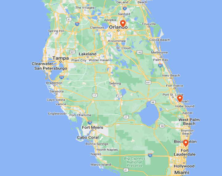 Ox Floors Location Map