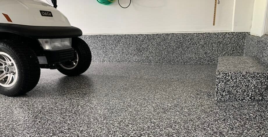 Poly flooring golf cart